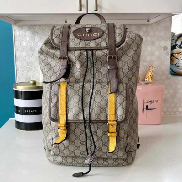 Gucci Handbags - GUCCI Large Supreme GG Monogram Canvas Neo Vintage Backpack